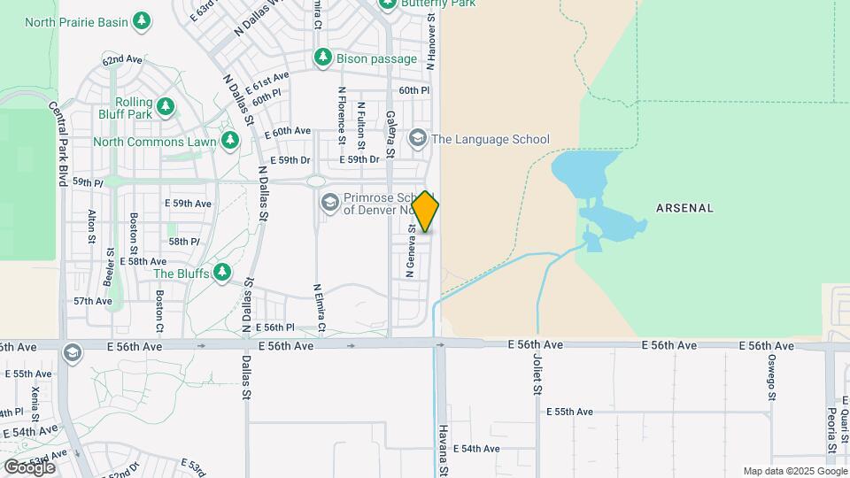 10383 E 58th Ave Mapa y Detalles de la Ubicación