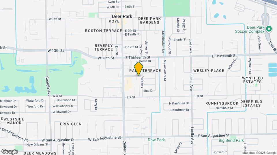 1601 Byron Ave Map and Location Details