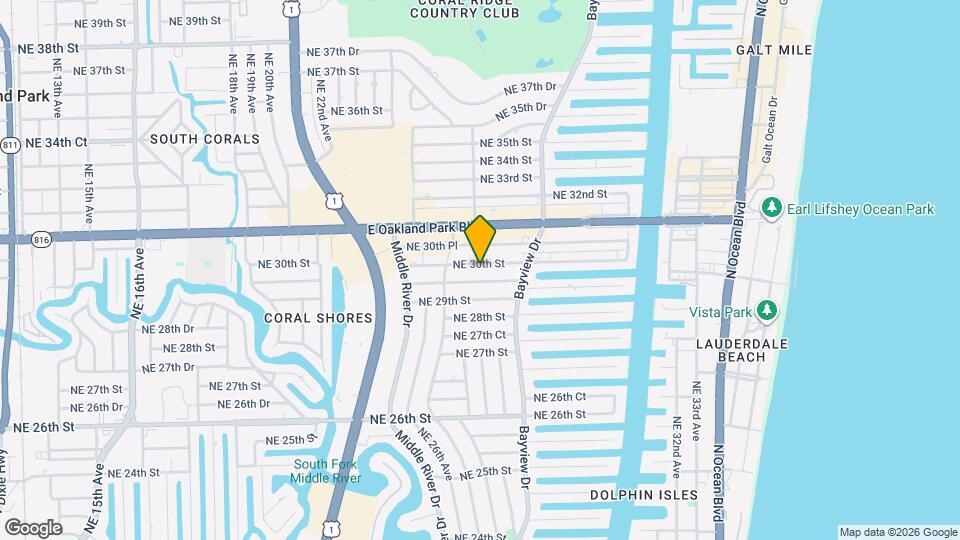 2716 NE 30th St Map and Location Details
