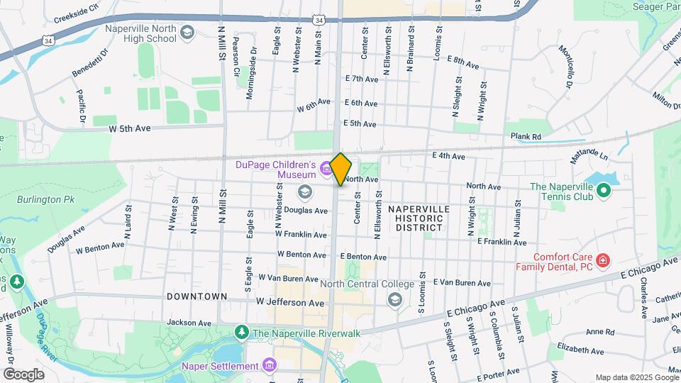 216 N Washington St Mapa y Detalles de la Ubicación