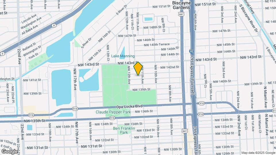 1121 NW 140th Terrace Map and Location Details