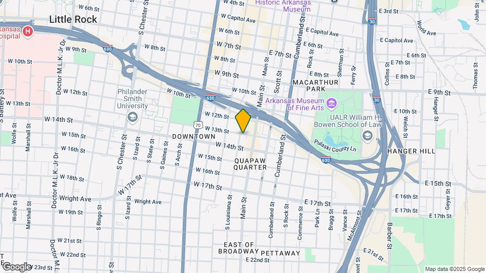 1301 Louisiana St Map and Location Details