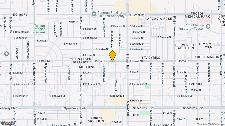 4544 E Pima St Mapa y Detalles de la Ubicación
