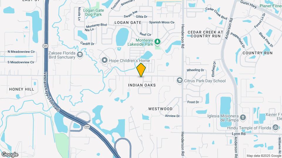 11003 Indian Oaks Dr Map and Location Details