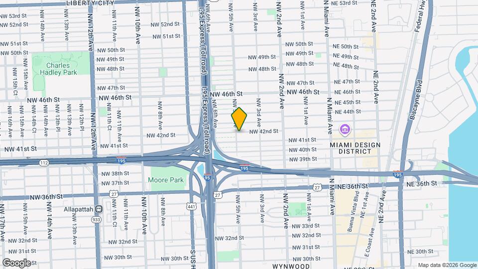 4141 NW 5th Ave Map and Location Details