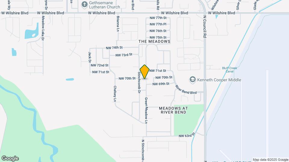 7005 Green Meadow Ln Map and Location Details
