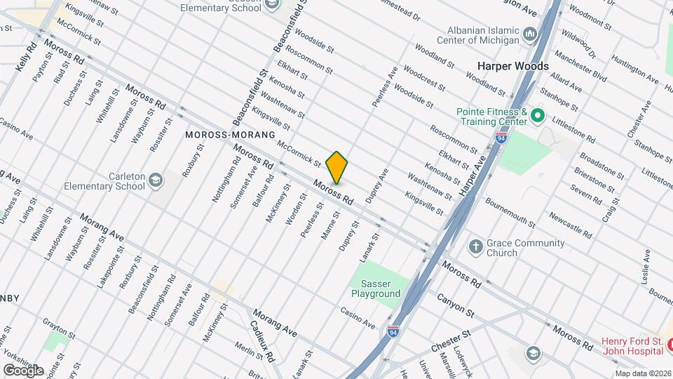 20209 Moross Rd Mapa y Detalles de la Ubicación