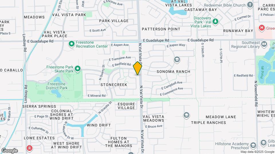 537 N Red Rock St Map and Location Details