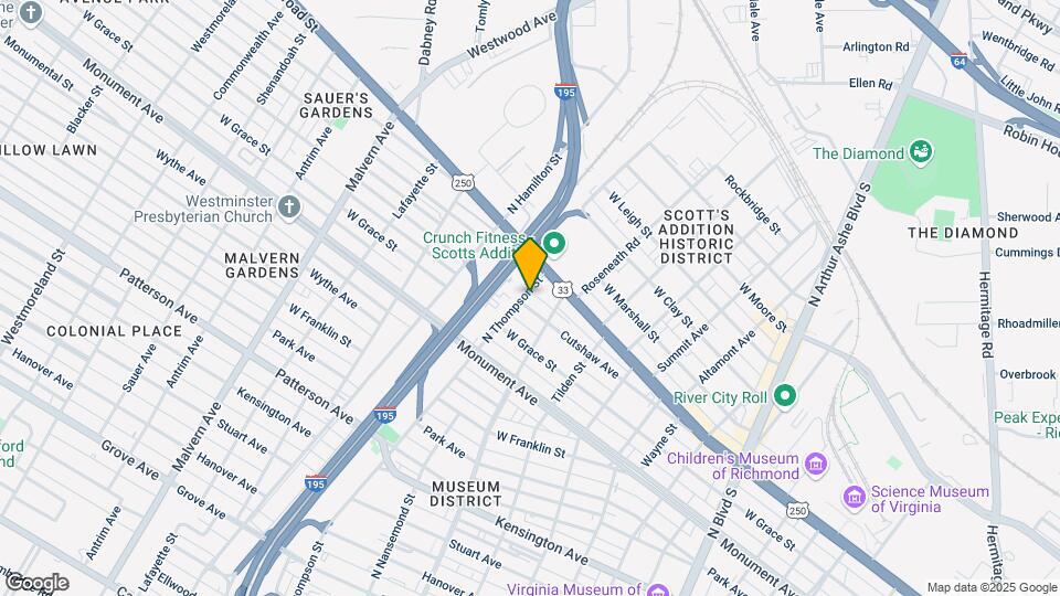 3410 Cutshaw Ave Mapa y Detalles de la Ubicación
