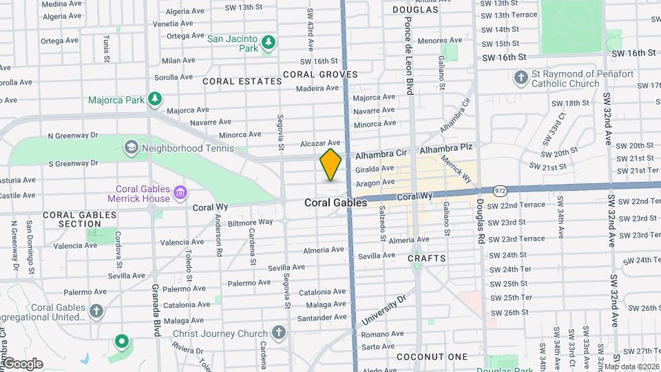 426 Aragon Ave Map and Location Details