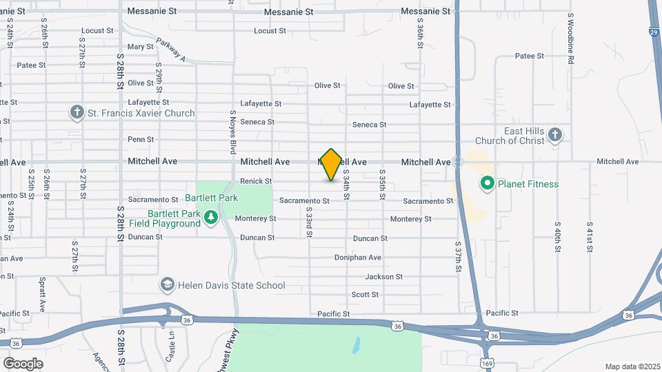 3316 Renick St Map and Location Details