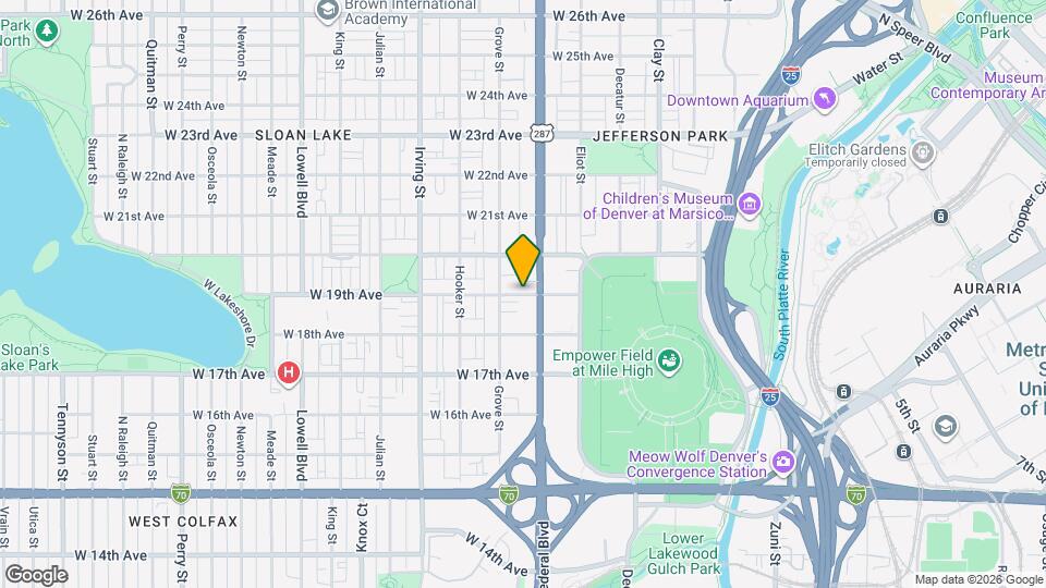 3039 W 19th Ave Map and Location Details