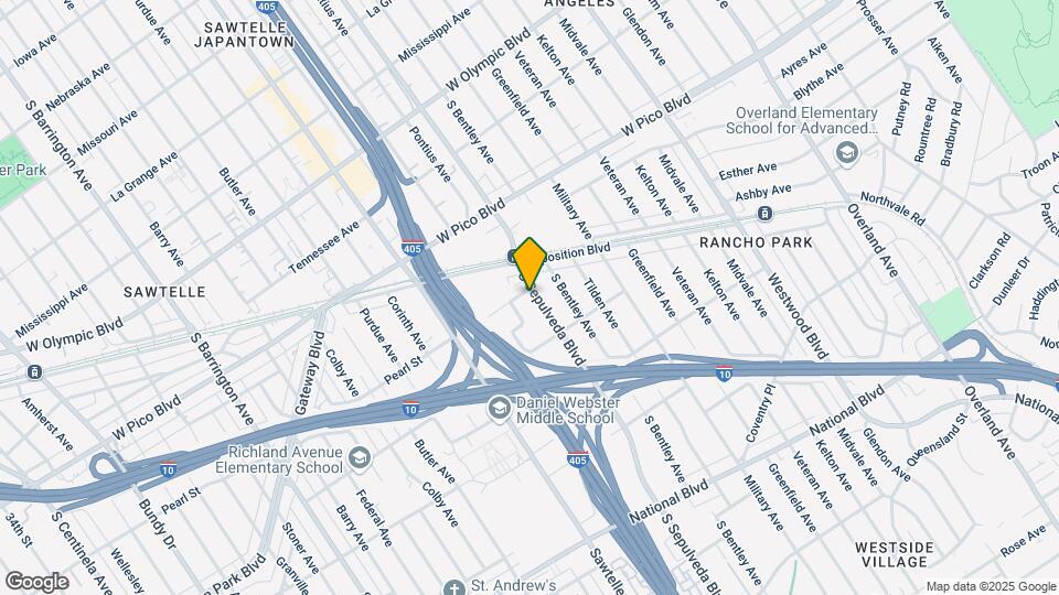 2541 S Sepulveda Blvd Mapa y Detalles de la Ubicación