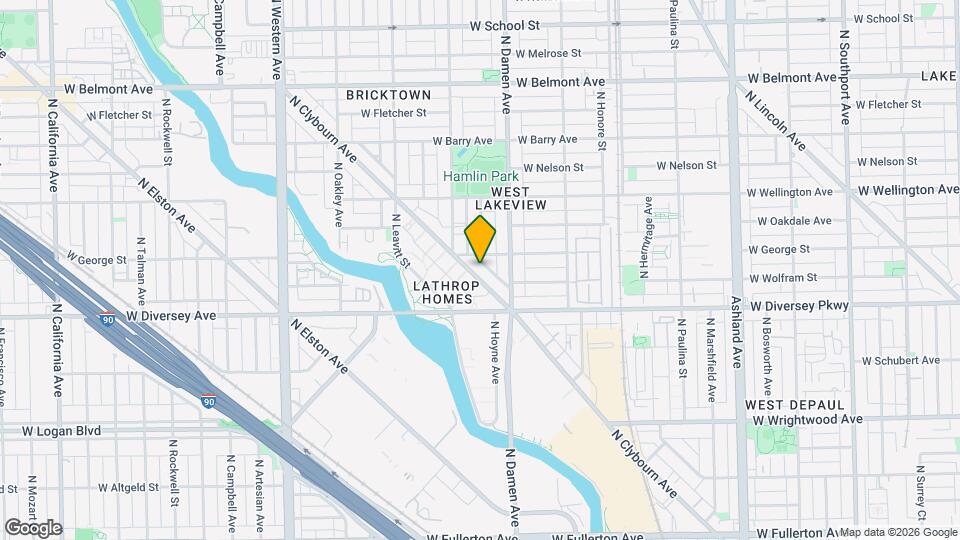 2851 N Clybourn Ave Map and Location Details