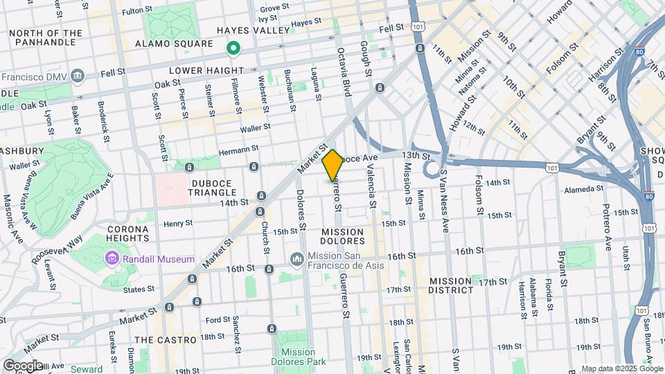 180 Guerrero St Map and Location Details