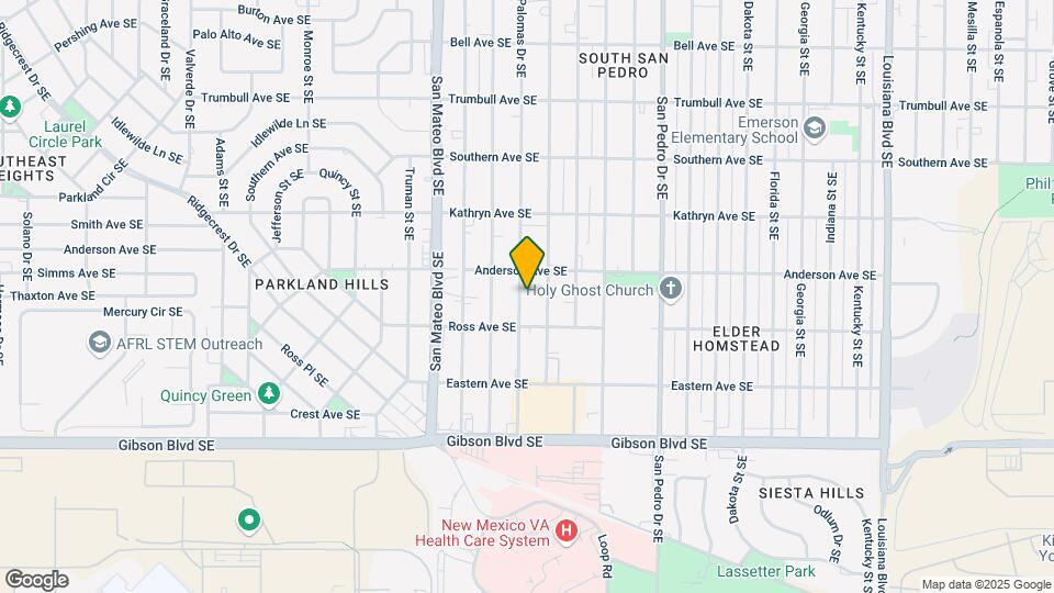 1116 Palomas Dr SE Mapa y Detalles de la Ubicación