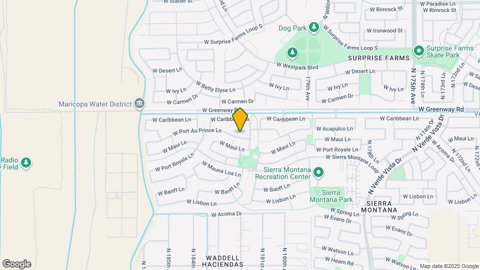 18136 W Port Au Prince Ln Map and Location Details