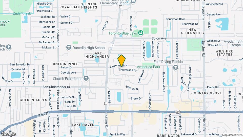 1570 Greenwood Dr Map and Location Details