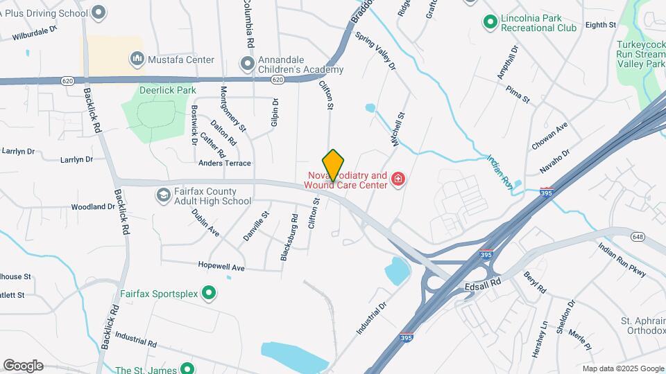 6578 Edsall Rd, Unit Unit1 Map and Location Details