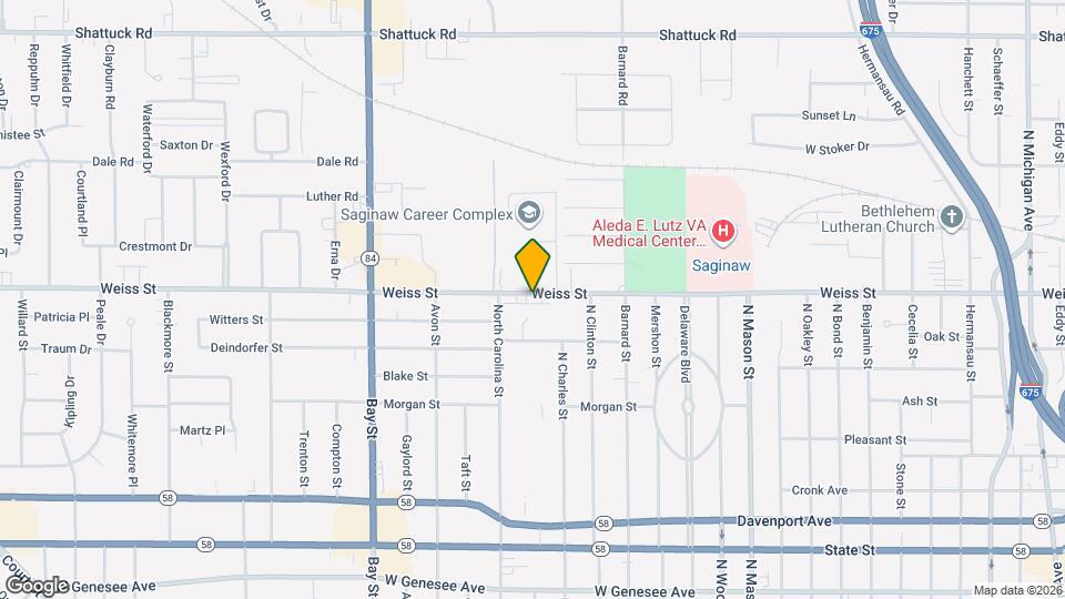 2129 Weiss St Map and Location Details