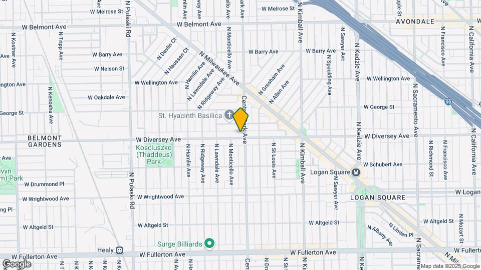 3610 W Diversey Ave, Unit FL1 Map and Location Details