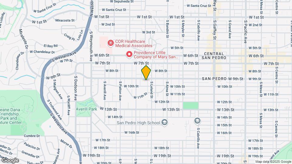 1137 W 9th St Map and Location Details