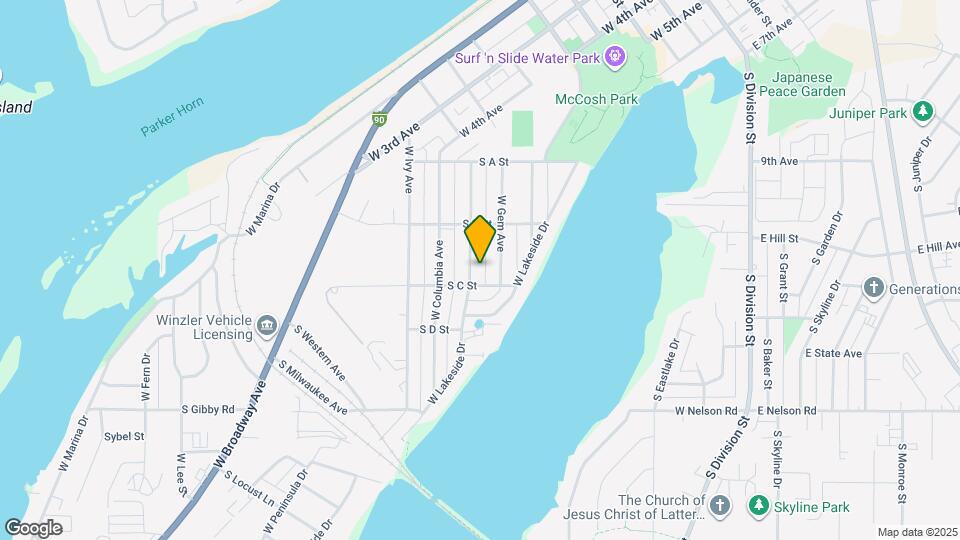 1137 W Cascade Ave Map and Location Details