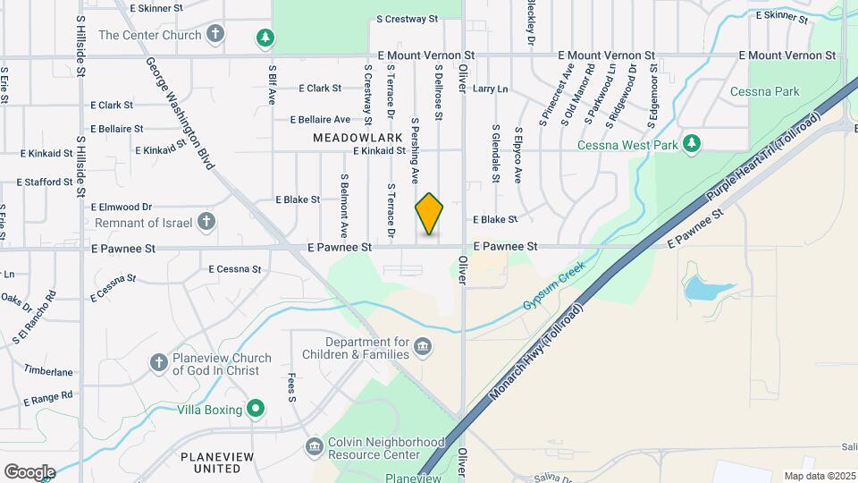 4618 E Pawnee St Map and Location Details