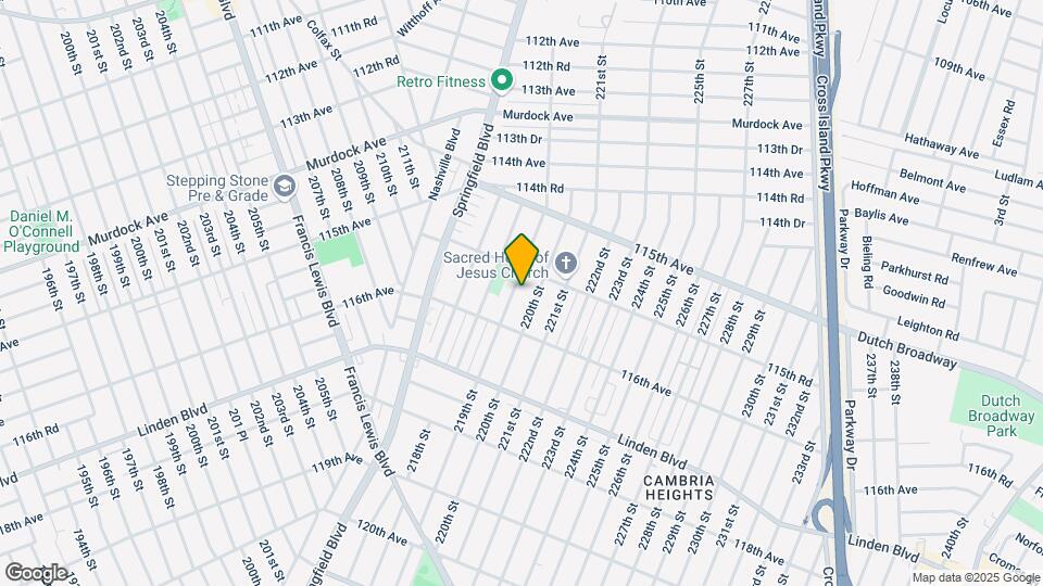 115-79 219th St Map and Location Details
