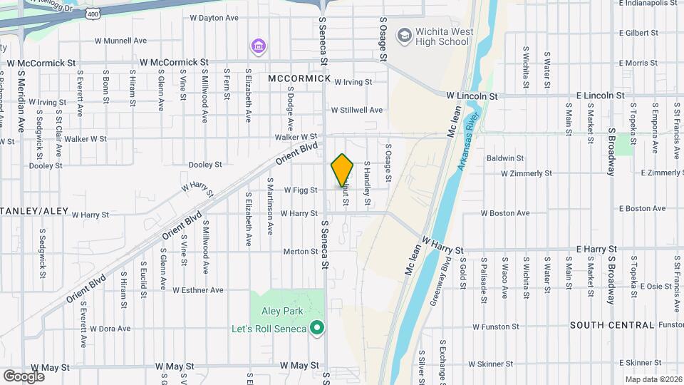 1501 S Walnut St Map and Location Details