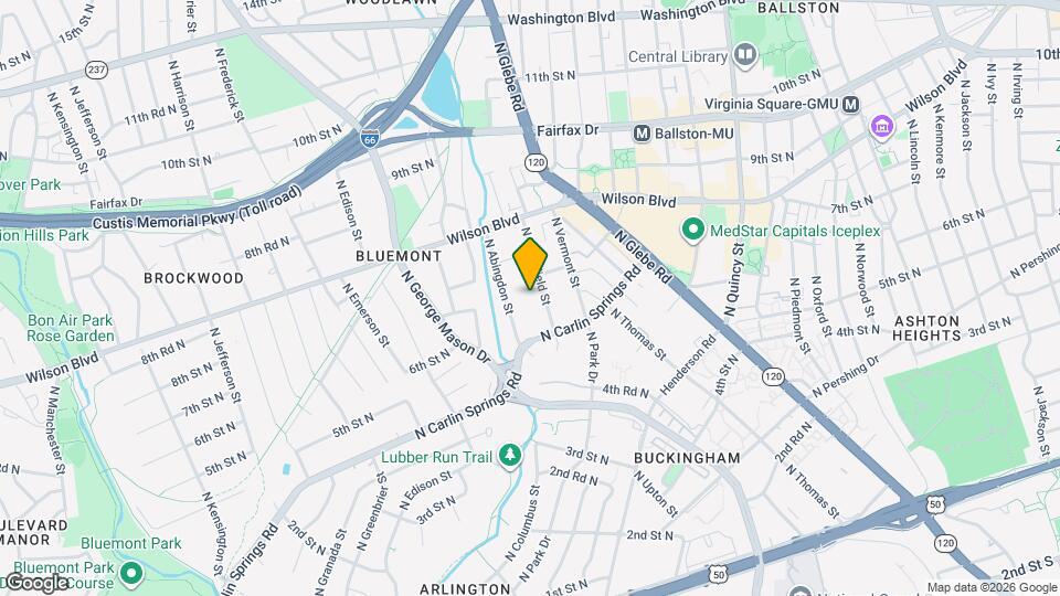 625 N Abingdon St Map and Location Details