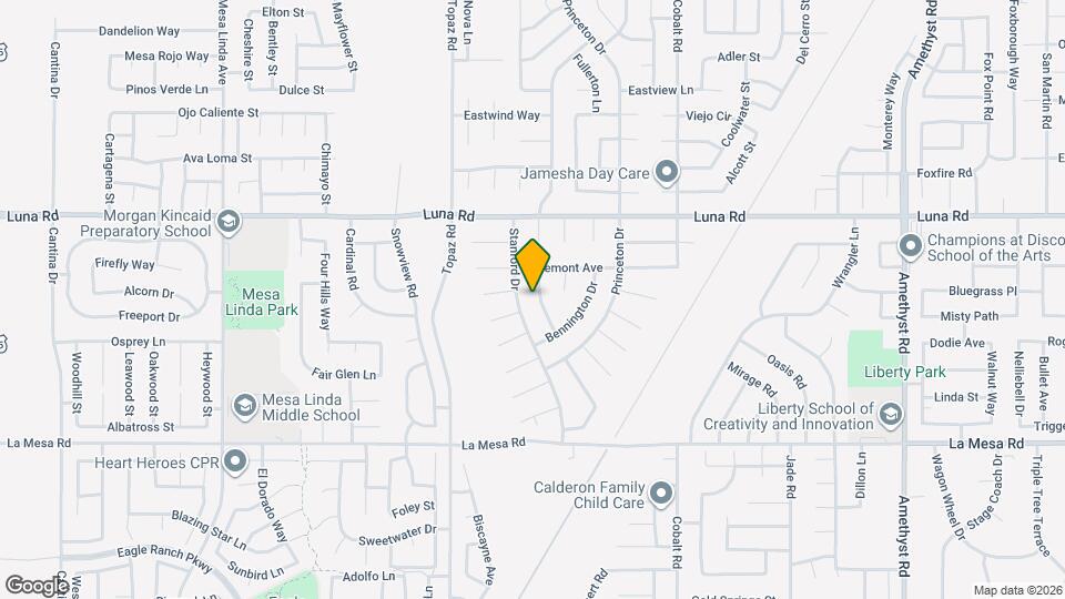 13154 Oberlin Ave Map and Location Details