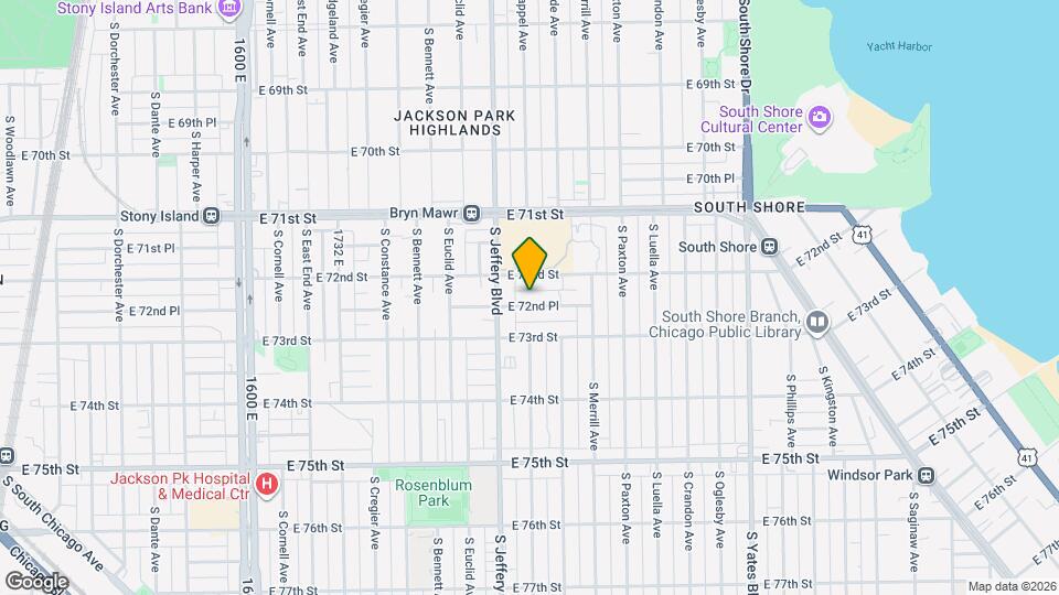 2028 E 72nd Pl Mapa y Detalles de la Ubicación