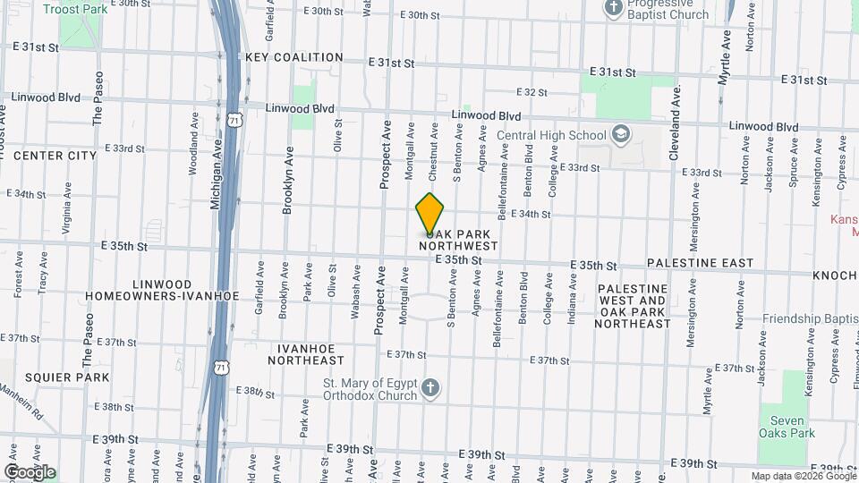 3434 Chestnut Ave Mapa y Detalles de la Ubicación
