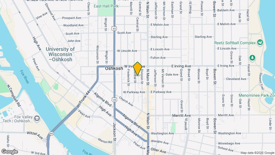 654 Central St Map and Location Details