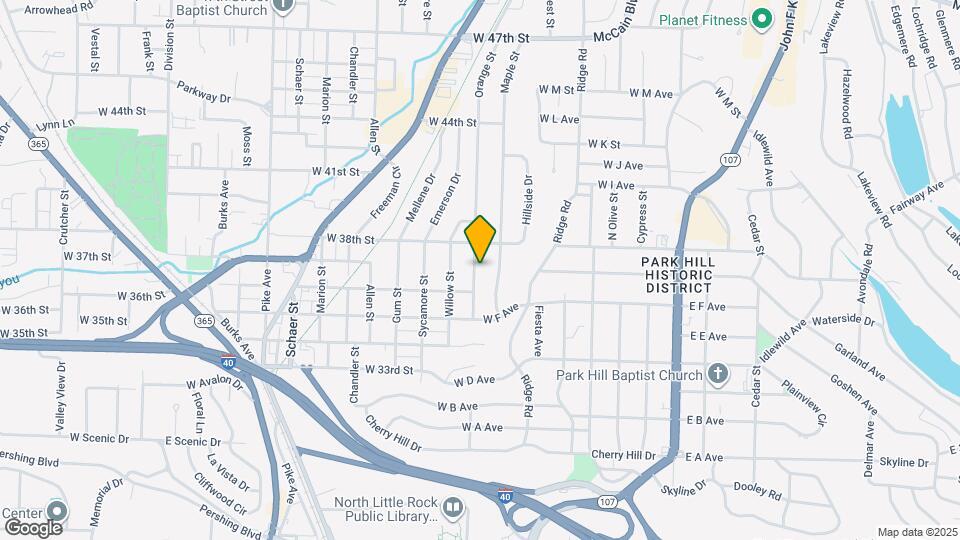 3618 Orange St Map and Location Details