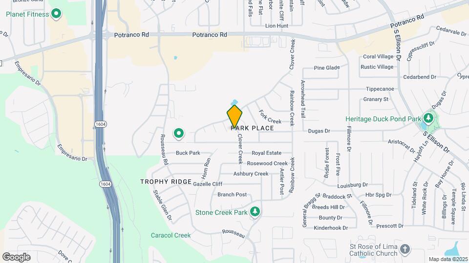 827 Clover Creek Map and Location Details