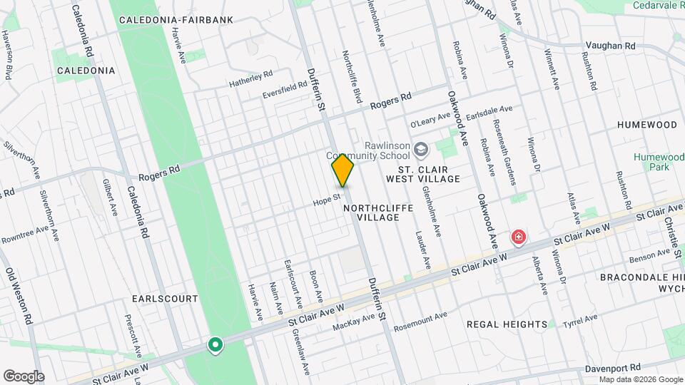1890 Dufferin St Map and Location Details