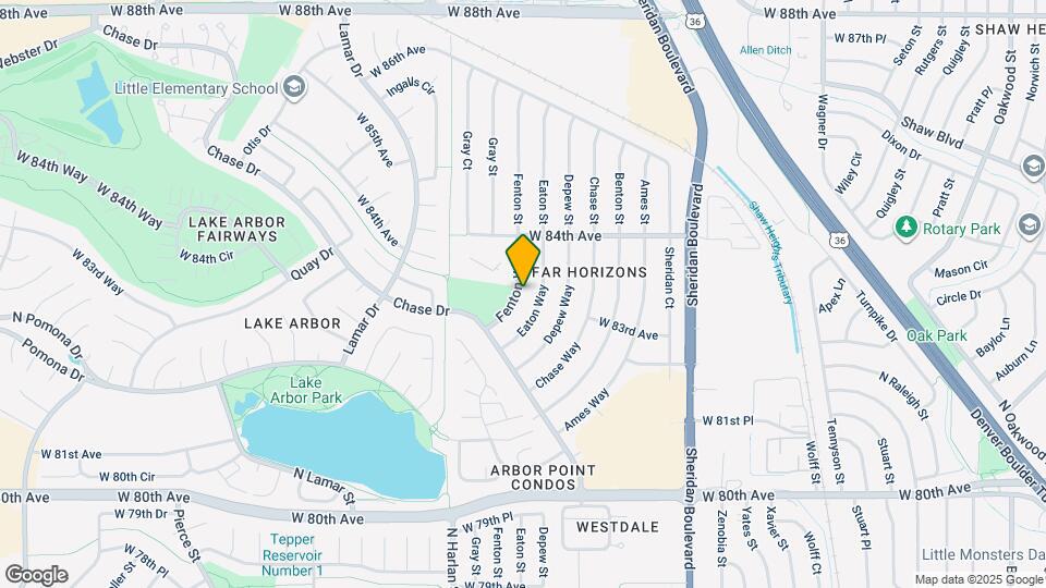 8316 Fenton Way Map and Location Details