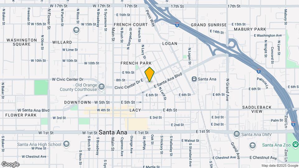 709-711 N Minter St Mapa y Detalles de la Ubicación
