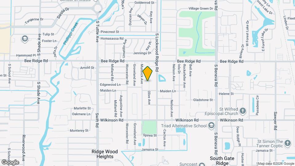 4038 Olive Ave Map and Location Details