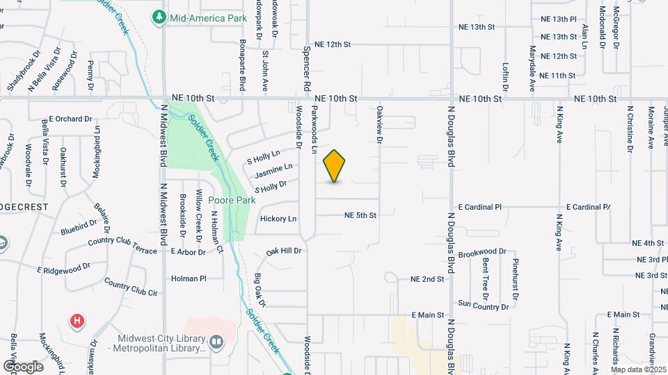 1320 Parkwoods Ct Map and Location Details