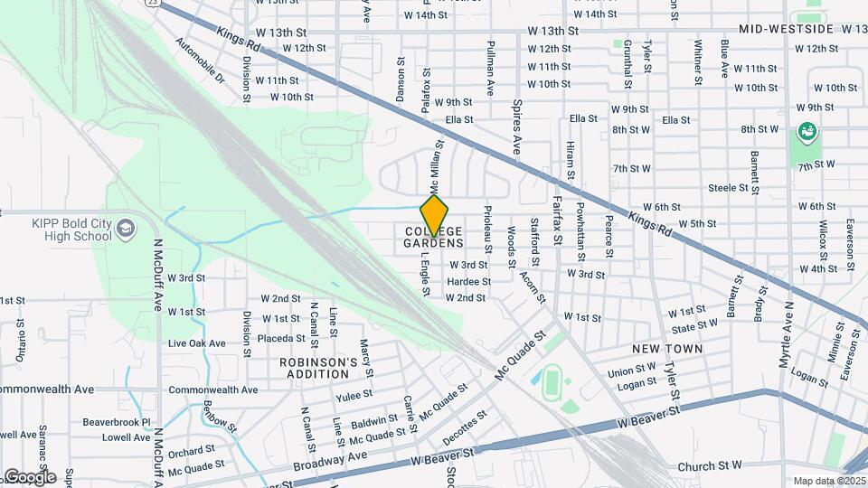 1963 W 4th St Map and Location Details