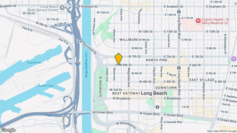 618 W 6th St, Unit 618 Map and Location Details