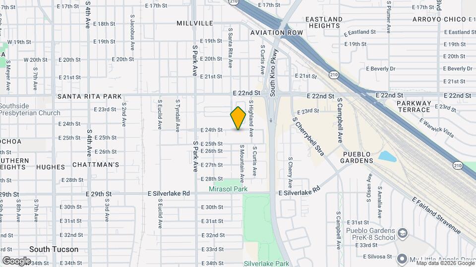 1238 E 24th St Map and Location Details