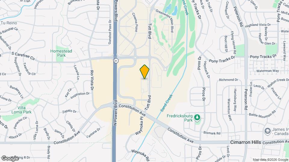 2960 Tutt Blvd Map and Location Details