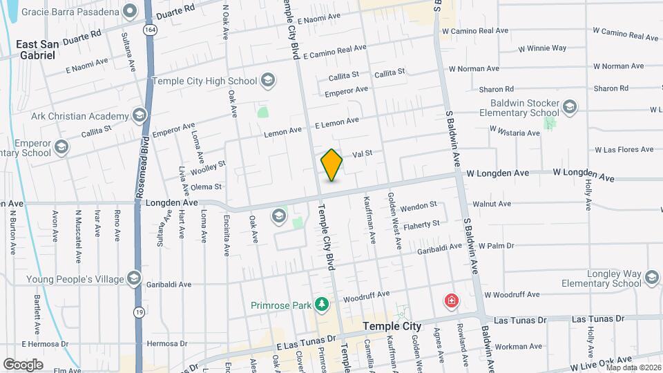 9619 Longden Ave Map and Location Details