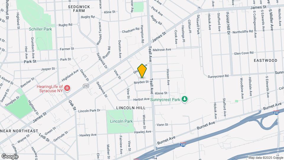 315 Boyden St Map and Location Details