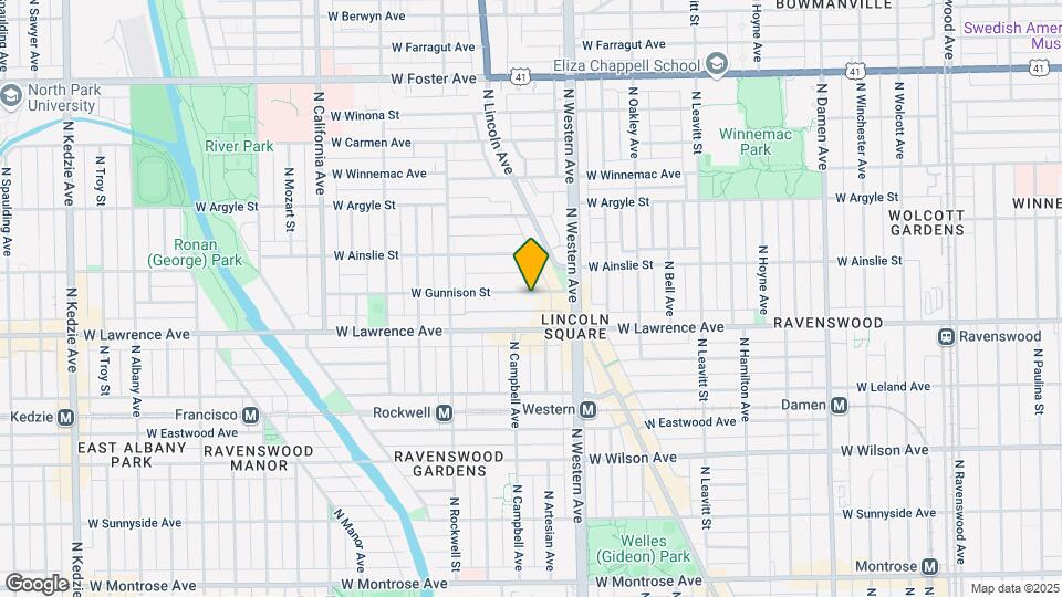 2439 W Gunnison St Map and Location Details