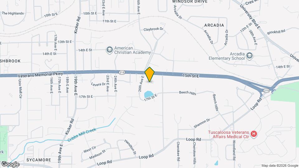 1610 E 27th Ave Map and Location Details